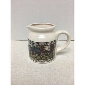 Vintage American Bounty Country Farmhouse Creamer  1988 Enesco